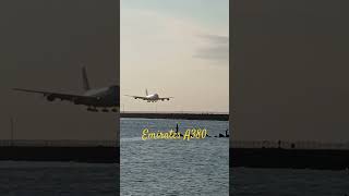 Emirates A380 landing [upl. by Zales]