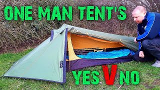 THING TO CONSIDER when buying a ONE MAN TENT Lightweight backpacking tents [upl. by Akena]