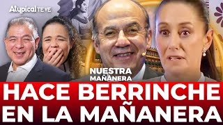 El mensaje de FELIPE CALDERÓN que puso FURIOSA a SHEINBAUM en la mañanera [upl. by Henryson]