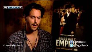 Boardwalk Empire Jack Huston Interview [upl. by Ardnassak]