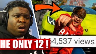 Quadeca Turning 12 Year Old Fan Into Viral Rapper HES INSANE  REACTION [upl. by Ecnesse]