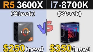 Ryzen 5 3600X Vs i78700K  1080p and 1440p  New Games Benchmarks [upl. by Liris]