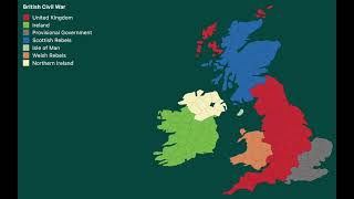 British Isles Civil War Scenario in MapChart [upl. by Yelkreb108]