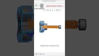 Large Diameter Swivel Tip Thumb Screw EngineerImagination foryou shorts solidworks model [upl. by Iruy]