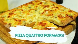 Reteta  Pizza Quattro Formaggi  Bucataras TV [upl. by Ahsrats]