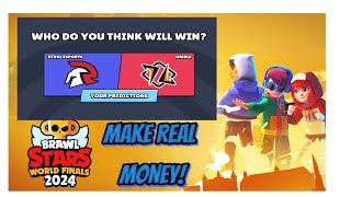 Make REAL Money from Brawl Stars World Finals 2024 Predictions [upl. by Shermy]