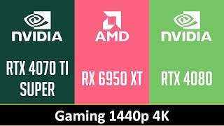 RTX 4070 TI SUPER vs RX 6950 XT vs RTX 4080 [upl. by Alasteir]