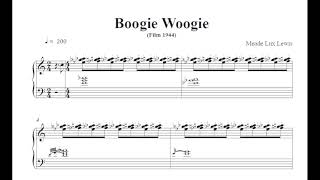 Meade Lux Lewis Boogie Woogie film 1944 score [upl. by Velasco]