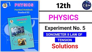 physics practical class 12 experiment 5  sonometer law of tension experiment class 12  notebook [upl. by Lose]