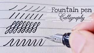 How to write calligraphy with fountain pen  Fountain Pen Hack  Cursive writing [upl. by Colin]