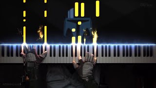 The Mandalorian  STAR WARS Piano Cover Intermediate [upl. by Lemahs]