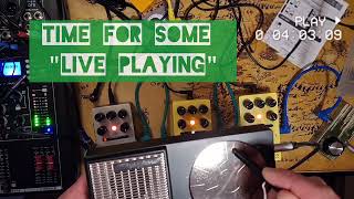 testing the Stylophone Beat Drum Machine with some guitar effect pedals [upl. by Akram]