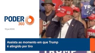 Assista ao momento em que Trump é atingido por tiro [upl. by Gunther164]