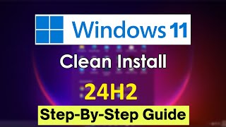 Windows 11 Clean install using Bootable Usb  Windows 11 Installation 24H2 [upl. by Linkoski]