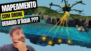 MAPEAMENTO COM DRONE DEBAIXO DÁGUA  YellowScan Navigator Sensor LIDAR para Batimetria [upl. by Mccurdy798]