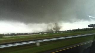 Tornado toucdown on I95 near Dunn NC April 16 2011 [upl. by Esenej552]