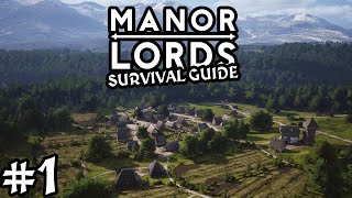 How To Get Started In Manor Lords ♦ Survival Guide Part 1 Tutorial Series [upl. by Markos515]