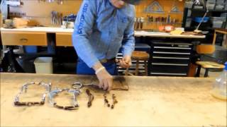 Dennis Moreland Tack How to Attach Curbs and Bit Hobbles [upl. by Donalt]