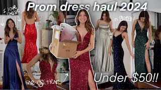 Under 50 Shein PROM DRESS Haul Prom 2024 [upl. by Spada643]