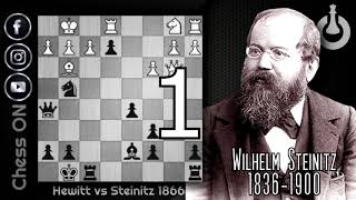 Wilhelm Steinitz  Best Chess Tactics 1 [upl. by Ahsekahs]