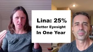 Lina 25 Better Eyesight  Shortsighted Podcast Clips  Jake Steiner [upl. by Letsirhc]