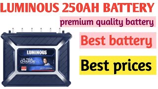 LUMINOUS 250AH battery price  luminous ultra charge 250ah battery price  best inverter battery [upl. by Ameerahs403]