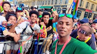 Biniam Girmay ምስ ህዝቡ [upl. by Bruckner806]