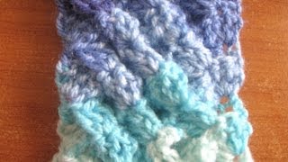 Woven Shell Crochet Stitch  Crochet Tutorial [upl. by Grant]