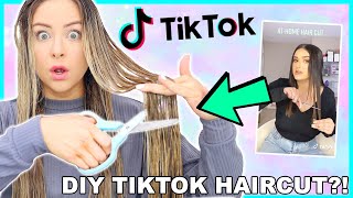 Testing Viral Tiktok Life Hacks CUTTING MY OWN HAIR Success Or Disaster [upl. by Alroi]