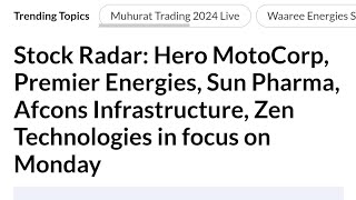 stock Radar Zen Technologies share market [upl. by Tedman]