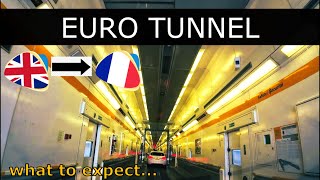 4K Drive Through The Eurotunnel  Calais to Folkestone Car Trian  Le Shuttle [upl. by Leslee892]