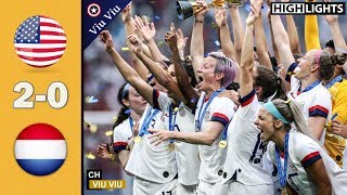 FINAL  USA vs Netherlands 20 All Goals amp Highlights  2019 WWC [upl. by Philipa]