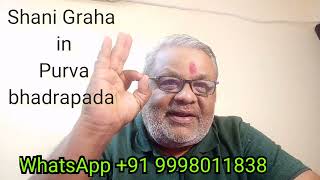 Saturn  Shani In Purva Bhadrapada Nakshatra  06 April To 03 October 2024  Best Astrologer Mumbai [upl. by Annotahs996]