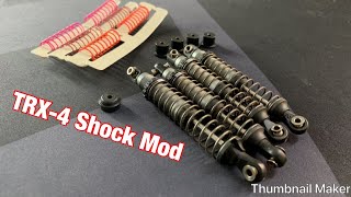 NEW PRODUCT  TRX4 Shock ModUpgrade [upl. by Yssirk906]