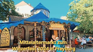 Mittelaltermarkt zum Winzerfest 2024 in Freyburg [upl. by Aenitsirhc]