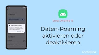 DatenRoaming aktivieren oder deaktivieren Android 15 [upl. by Sada726]