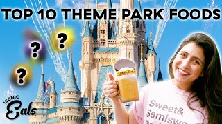 Top 10 Best Theme Park Foods Of All Time  Iconic Eats [upl. by Mcroberts950]