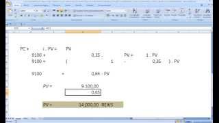 Curso de Raciocínio Lógico Como calcular o lucro sobre preço de venda Preço de custo Markup Margem F [upl. by Millburn]