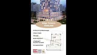 DT Mississauga 2Bed2Bath Condo with Corner Balcony [upl. by Inglebert]