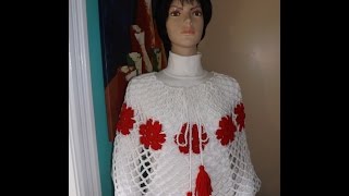 Crochet Capa o Poncho Bien Facil [upl. by Mungovan]