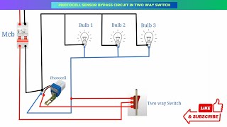 photocell sensor bypass circuit in two way switch [upl. by Magavern]