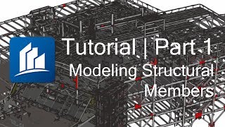 Modeling Structural Members  ProSteel CONNECT Edition Tutorial  Part 1 [upl. by Liesa]