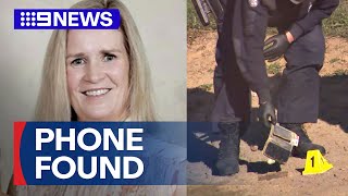 Phone found in search understood to belong to Samantha Murphy  9 News Australia [upl. by Suoilenroc]