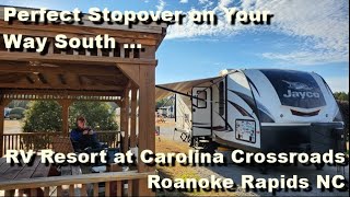 RV Resort at Carolina Crossroads in Roanoke Rapids North Carolina [upl. by Bowen75]