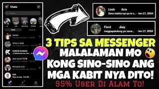 3 TIPS SA MESSENGER NI PARTNER PARA MAHULI MO LAHAT NG KALOKOHAN NYA GRABE ANG GALING NITO [upl. by Silbahc]