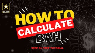 How to calculate BAH  Step by Step Tutorial simple process [upl. by Ardena]