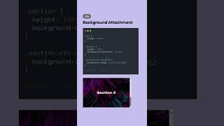 Backgroundattachment in CSS [upl. by Allehcim]