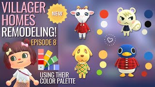 Colour matching VILLAGER HOMES EP8 Chevre Goldie Roald Marshal  ACNH  Animal Crossing [upl. by Angid]