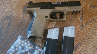 Umarex T4E Walther PPQ Aluminum Riot Balls Link to shooting in description [upl. by Doownel]