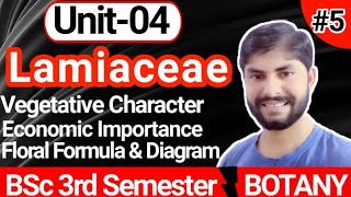 Lec05Family LamiaceaeUnit 4Identification of Angiospermic Family 23rd Sem Botany BSc [upl. by Lateh942]